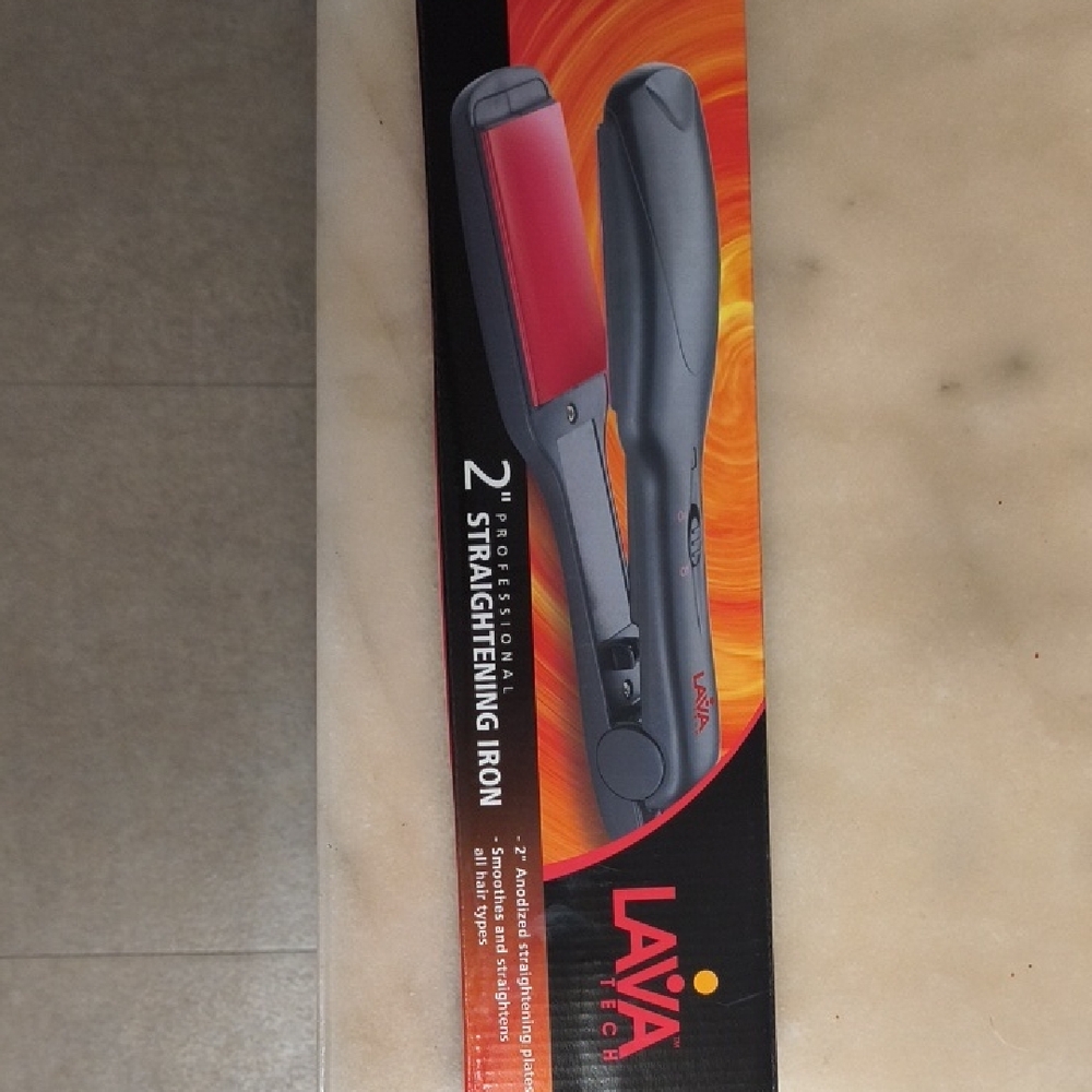 LavaTech Red and Black Straightening Iron